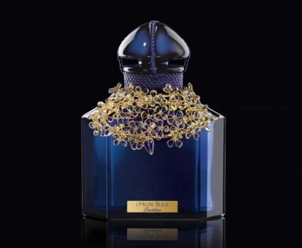 L’Heure Bleue di Guerlain, edizione di lusso in cristallo e oro con Baccarat e Gripoix